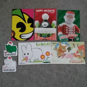 Kidrobot Christmas Labbit Stickers & Cards Set